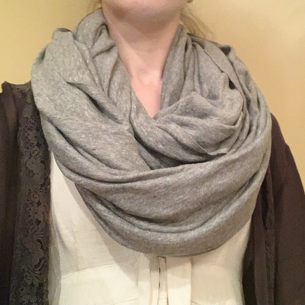 American Apparel Gray Circle Scarf
